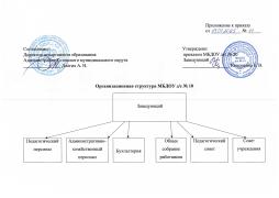 Организационная структура МБДОУ д/с № 10